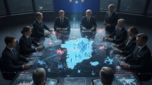Planejamento tático militar da Europa e Groenlândia sob a bandeira da UE