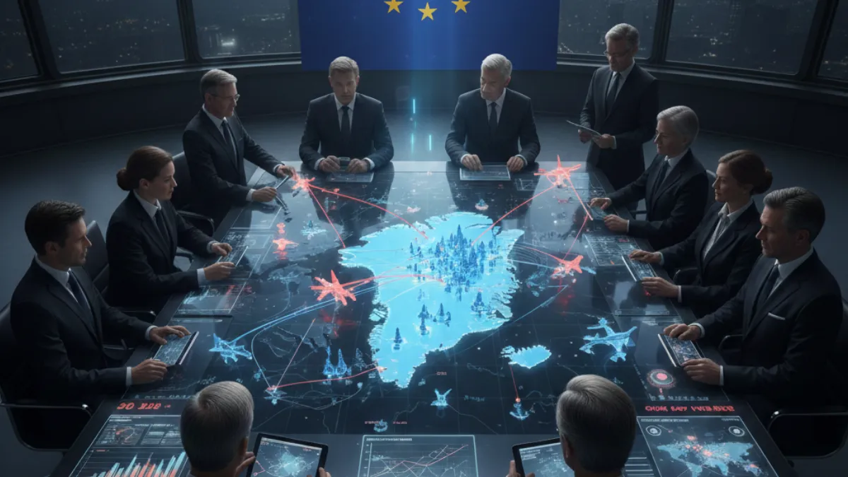 Planejamento tático militar da Europa e Groenlândia sob a bandeira da UE